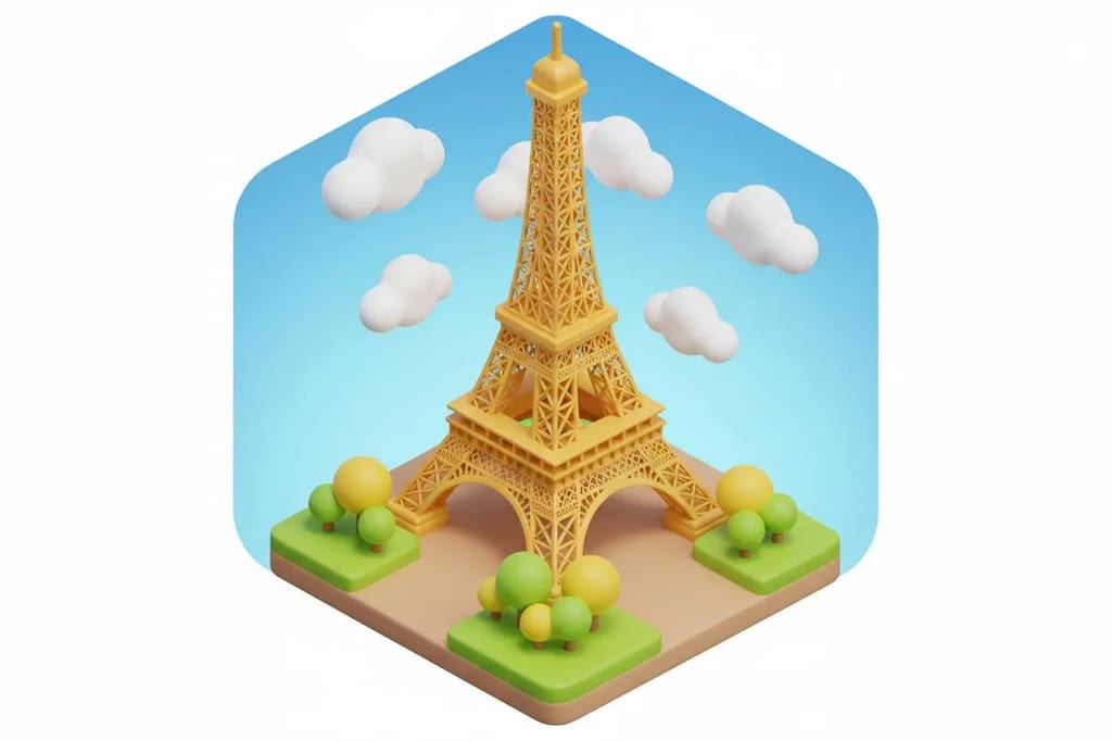 Cute 3D Building PromptGemini Flash Image (Nano Banana) Convert the photo of this building into a rounded, cute isometric tile 3D rendering style, with a 1:1 ratio,To preserve the prominent features of the photographed building.Gemini Flash Image (Nano Banana)