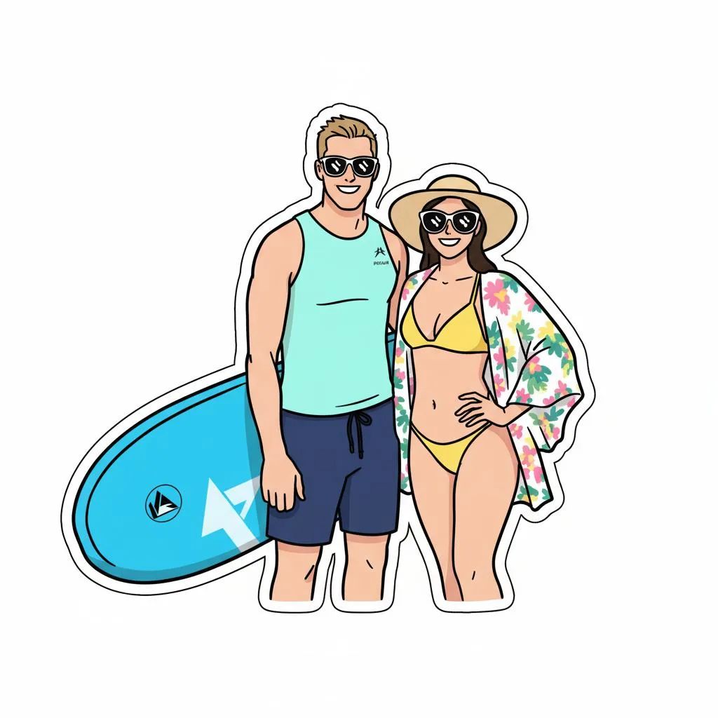 Stylized illustrations & stickers PromptGemini Flash Image (Nano Banana) A kawaii-style sticker of the image. The design features bold, clean outlines, simple cel-shading, and a vibrant color palette, with a white background.Gemini Flash Image (Nano Banana)